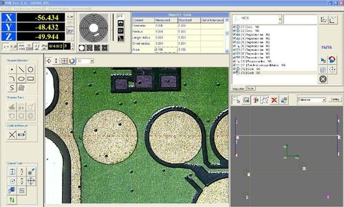 标题:视频影像测量仪3d测量系统(软件界面图片)